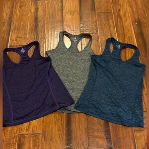 Like NEW 3 Women's Racerback Workout Athletic Running Tank Tops. Size M.